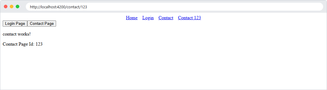 Route parameter displayed - Angular