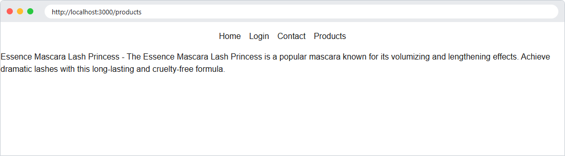 Product loaded from dummyjson - Next.js