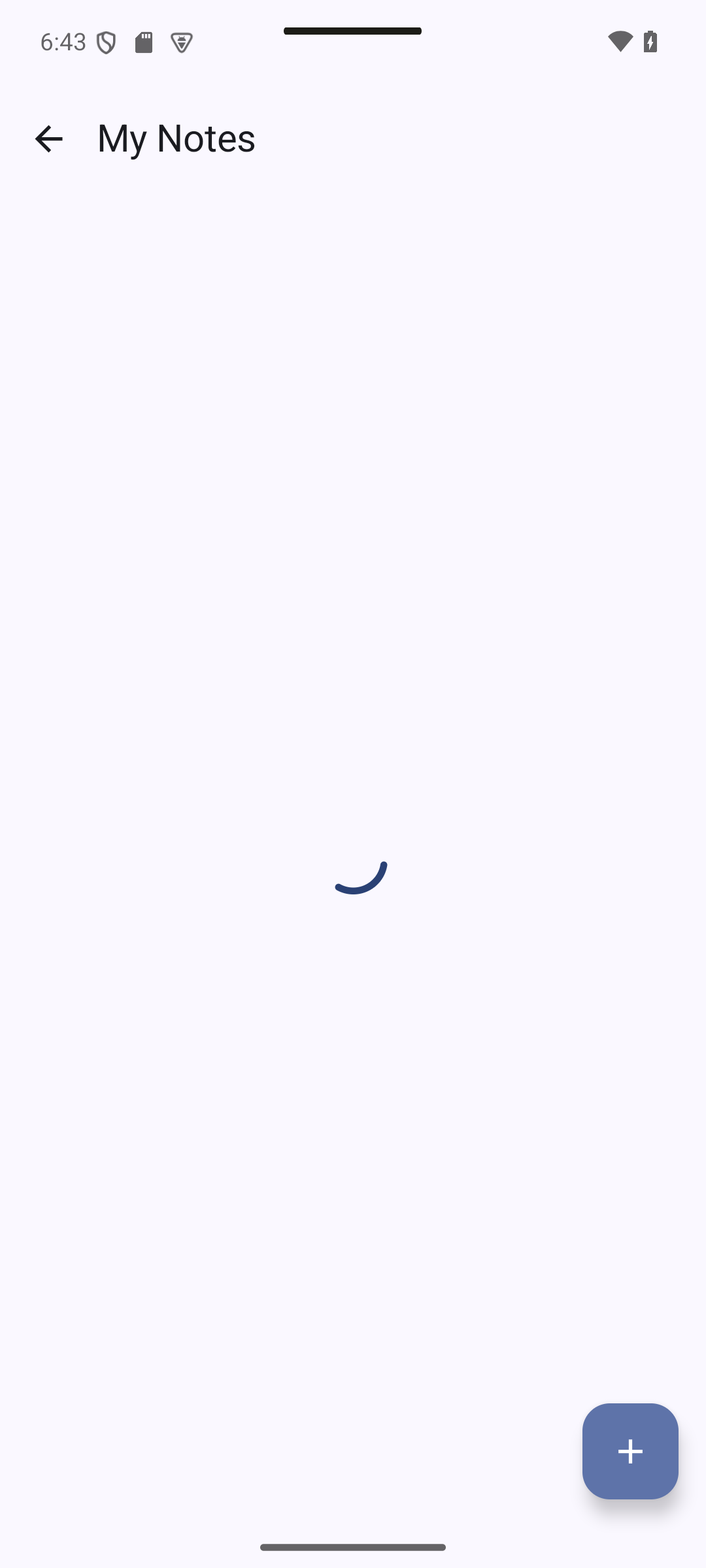 loading — 6.6 Fetch Notes from the Screen