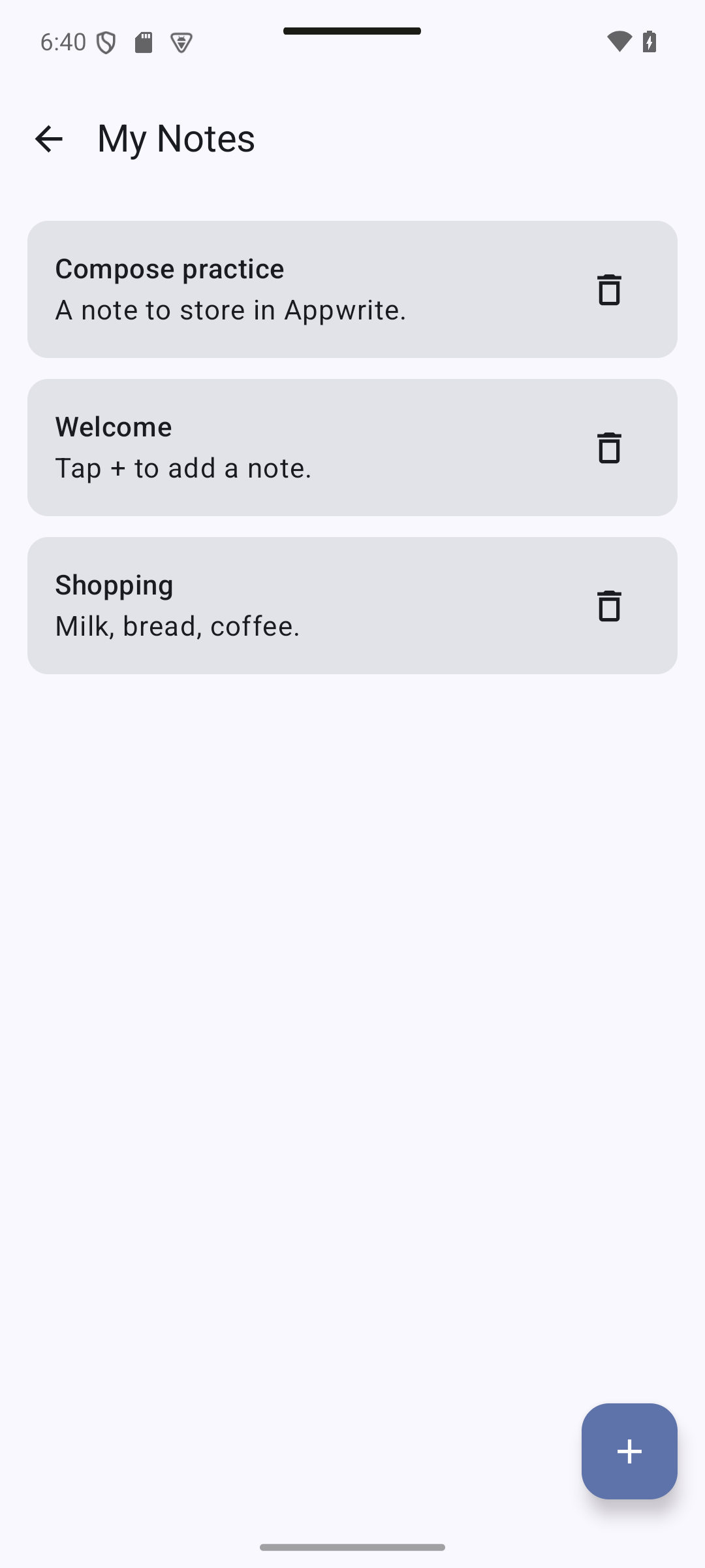 note created — 6.5 Notes Repository
