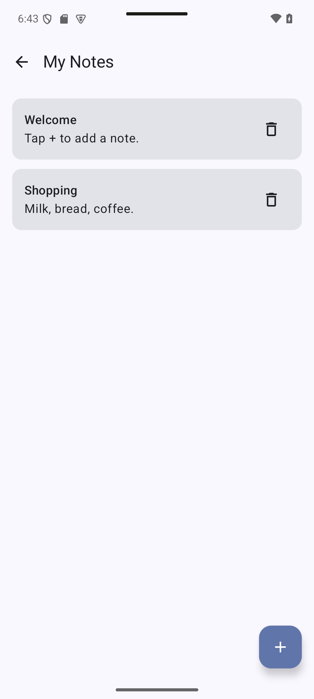 notes loaded — 6. Database Integration with Appwrite