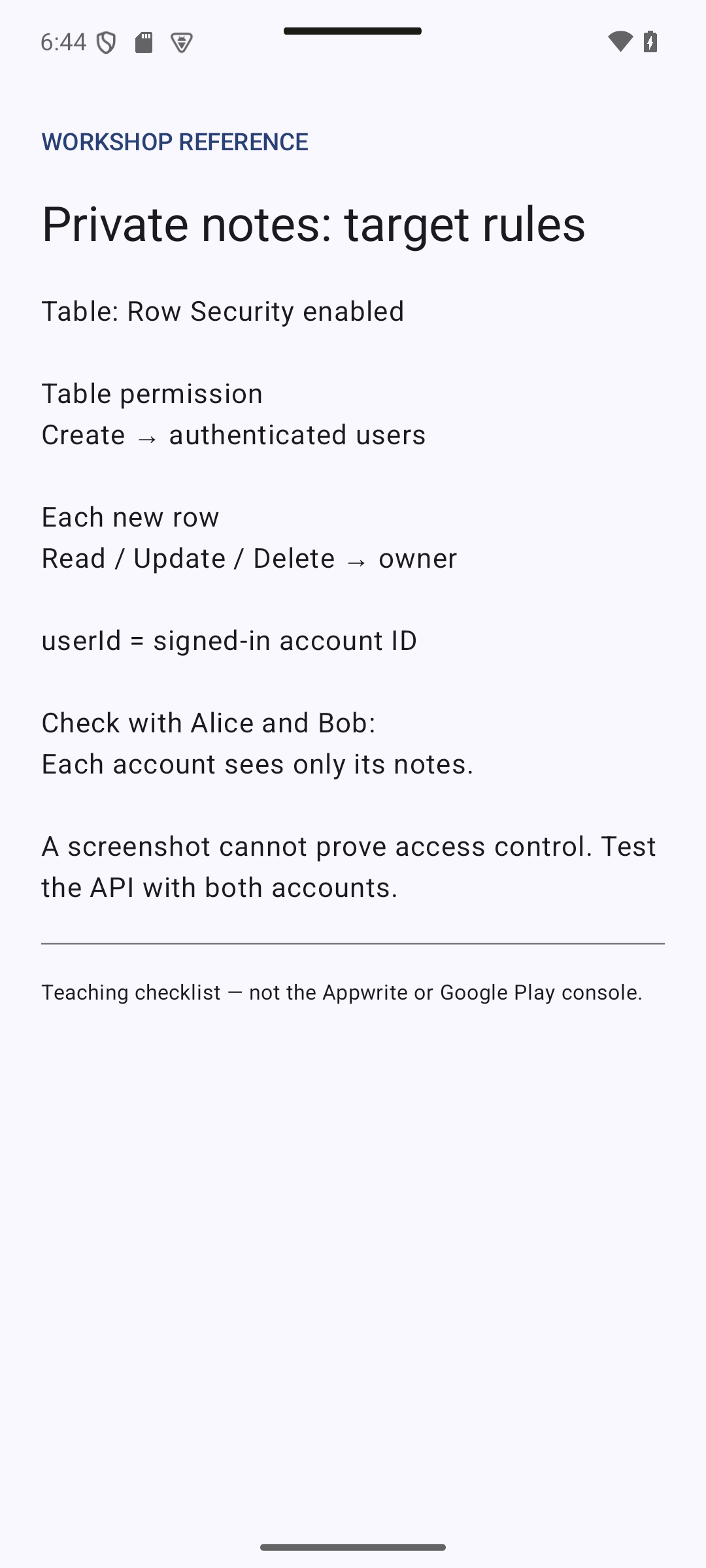 permissions — 8.1 Understanding Row Permissions