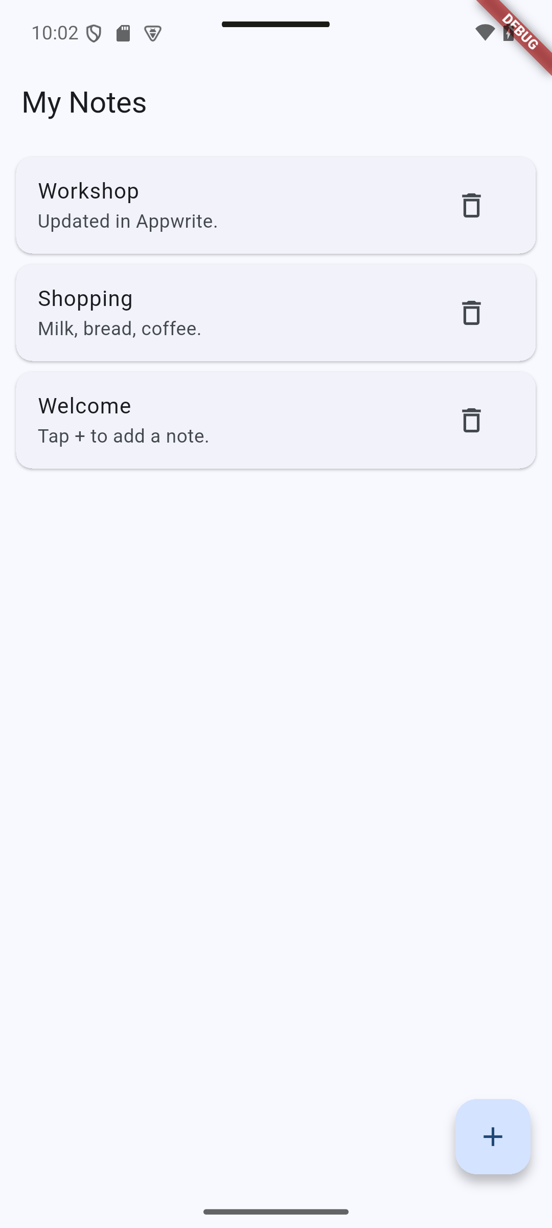 Flutter: After saving, the list displays Updated in Appwrite.